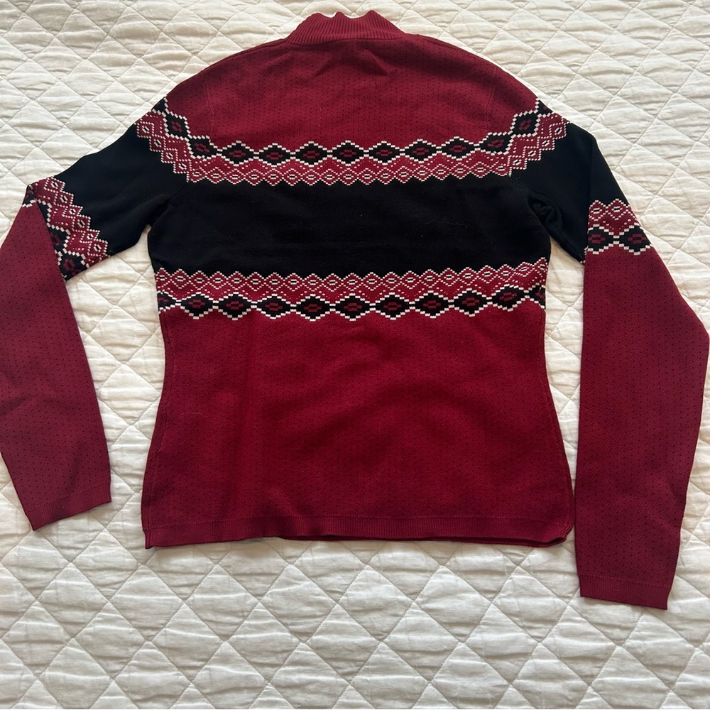 Alp N Rock Black and Red Cowl Neck Sweater - Picture 10 of 14